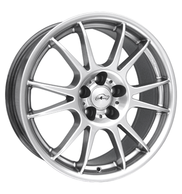 pneumatiky - 7x15 4x100 ET37 Com4Wheels Speed silber highgloss ETA BETA Rfky / Alu ABSENCE Leichtkraftrad dly Autodlna