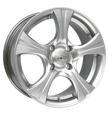 pneumatiky - 7x17 4x114.3 ET40 Com4Wheels Styx silber highgloss silber Chrome Parts Rfky / Alu MPT Kabely a konektory disky