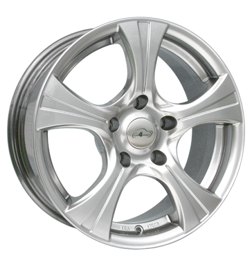 pneumatiky - 6.5x15 5x112 ET45 Com4Wheels Styx silber highgloss silber vstrazn trojhelnky Rfky / Alu ADVANTI mastek disky