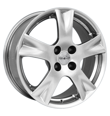 pneumatiky - 7x17 4x100 ET37 Com4Wheels Trinity silber hochglanz poliert zesilovac Rfky / Alu OXIGIN Rdc nprava odpruzen trhovisko