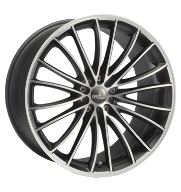 pneumatiky - 8x18 5x105 ET40 Corniche Le Mans schwarz matt black polished kolobezka Rfky / Alu Zimn kompletn kolo-ALU Artec Autodlna