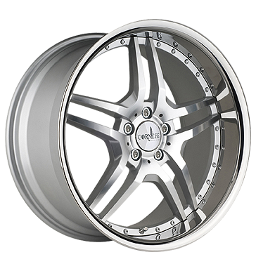 pneumatiky - 10x20 5x120 ET40 Corniche Vegas silber bright silver polished randpoliert trkolka Part Rfky / Alu Offroad cel rok od 17,5 