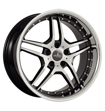 pneumatiky - 9.5x19 5x112 ET50 Corniche Vegas schwarz highgloss black polished randpoliert Oldtimer dly Rfky / Alu Tube: zklopky hardtops Autoprodejce