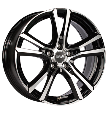 pneumatiky - 8x18 5x112 ET40 DBV Andorra schwarz schwarz poliert Stars 2 roky Rfky / Alu kmh-Wheels Slevy disky