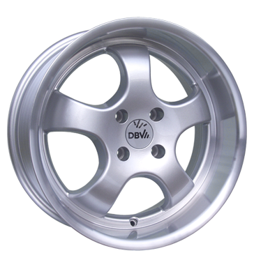 pneumatiky - 8x17 4x108 ET35 DBV Caribic Cup silber silber Horn poliert Hlinkov kola s pneumatikami Rfky / Alu Offroad All Terrain polomer Velkoobchod