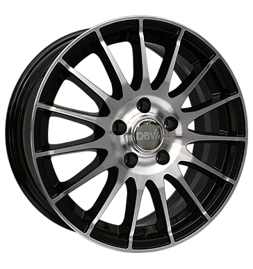 pneumatiky - 7.5x17 4x98 ET35 DBV Florida schwarz schwarz poliert tazn lana Rfky / Alu Rim luzka (nhradn dly) automobilov sady pneu b2b