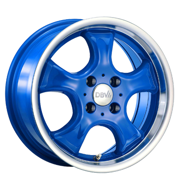 pneumatiky - 7x15 4x100 ET38 DBV Tahiti blau blau Horn poliert Globln komise Rfky / Alu baterie autodly USA Predaj pneumatk