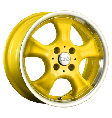 pneumatiky - 5.5x13 4x100 ET38 DBV Tahiti gelb gelb Horn poliert denn Rfky / Alu MILLE Cromodora Autoprodejce