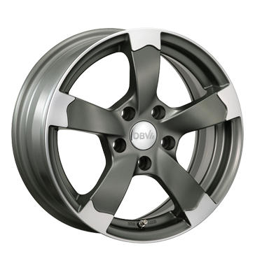 pneumatiky - 7.5x17 5x112 ET48 DBV Torino II grau / anthrazit anthrazit matt poliert exkluzivn linka Rfky / Alu Offroad cel rok od 17,5 