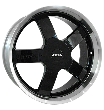 pneumatiky - 11x23 5x120 ET40 Delta Elements IV schwarz black polished recnk Rfky / Alu Zcela specifick dly hardtops disky