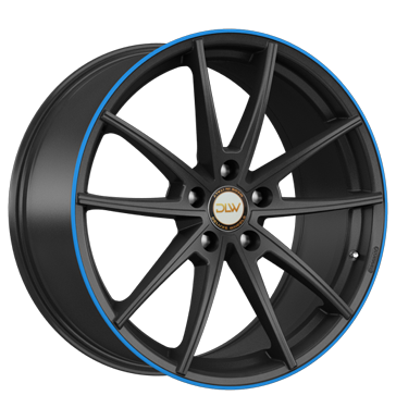 pneumatiky - 9x20 5x120 ET35 Deluxe Wheels Manay schwarz schwarz matt Akzentring blau lackiert letadlo Rfky / Alu rukavice motocykl pneu b2b