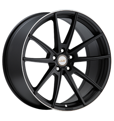 pneumatiky - 8.5x19 5x120 ET35 Deluxe Wheels Manay K schwarz schwarz matt Horn poliert sapont Rfky / Alu INDIVIDUAL ADVANTI pneumatiky