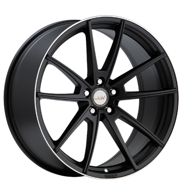 pneumatiky - 8.5x19 5x112 ET35 Deluxe Wheels Manay K schwarz schwarz matt Horn poliert spoiler Rfky / Alu Motorsport diskrtne Velkoobchod