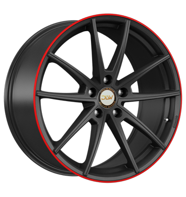 pneumatiky - 9x20 5x130 ET45 Deluxe Wheels Manay schwarz schwarz matt Akzentring rot lackiert bezpecnostn vesty Rfky / Alu Jerry a prslusenstv Interir / pylov filtr pneumatiky