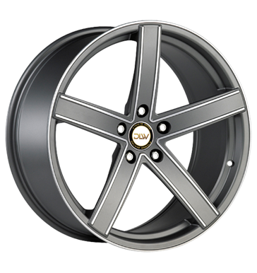 pneumatiky - 9.5x19 5x120 ET25 Deluxe Wheels Uros K grau / anthrazit anthrazit matt Konturen poliert ocelov kola Rfky / Alu Prslusenstv a literatura CARLSSON pneumatiky