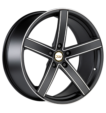 pneumatiky - 8.5x19 5x120 ET38 Deluxe Wheels Uros K schwarz schwarz matt Konturen poliert Mutec Rfky / Alu Chafers: Nkladn / podvalnk INDIVIDUAL pneumatiky