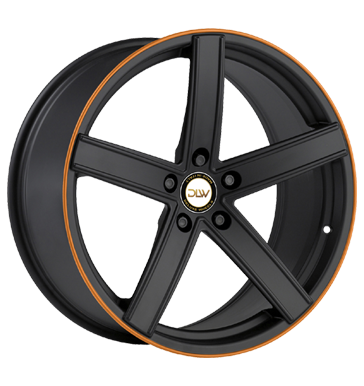 pneumatiky - 9x20 5x108 ET35 Deluxe Wheels Uros K schwarz schwarz matt Akzentring orange lackiert propagace testjj Rfky / Alu Ostatn (dvoukolk, vozk, mal -, ..) osvetlen pneumatiky