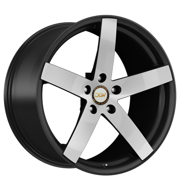 pneumatiky - 8.5x19 5x130 ET45 Deluxe Wheels Uros S schwarz schwarz matt Stern poliert GMP Italia Rfky / Alu peugeot Flip zvaz b2b pneu