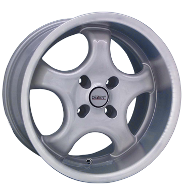 pneumatiky - 8x17 4x108 ET35 Dezent C silber silber Horn poliert sapont Rfky / Alu GS-Wheels Brock trziste