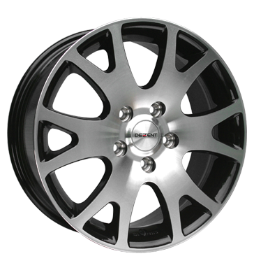 pneumatiky - 7.5x17 5x120 ET55 Dezent O Dark schwarz schwarz poliert Brock Rfky / Alu Sportovn vfuky Oldtimer Velkoobchod