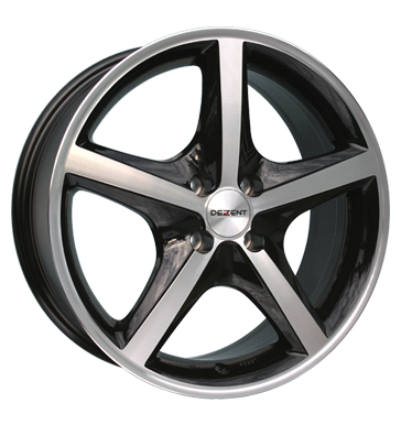 pneumatiky - 6.5x15 4x100 ET38 Dezent RL Dark schwarz black polished peugeot Rfky / Alu dly na nkladn auta chlapec pneu