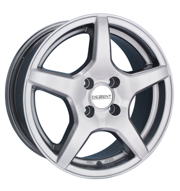 pneumatiky - 7x17 4x100 ET38 Dezent T silber highgloss moped Rfky / Alu brzdov dly Ronal Autoprodejce