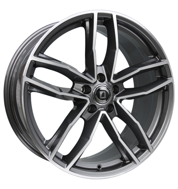 pneumatiky - 8x18 5x112 ET45 Diewe Wheels Alito grau / anthrazit PlatinS Csti RV + Caravan Rfky / Alu rucn nrad Sportovn vfuky pneus