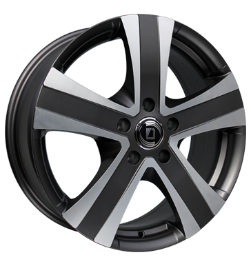 pneumatiky - 7.5x18 5x160 ET50 Diewe Wheels Massimo grau / anthrazit Platin machined motec Rfky / Alu subwoofer Kerscher pneus