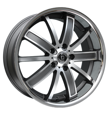 pneumatiky - 9x20 5x108 ET45 Diewe Wheels Sogno grau / anthrazit Platin machined tazn zarzen Rfky / Alu Stars 2 roky ETA BETA Autodlna