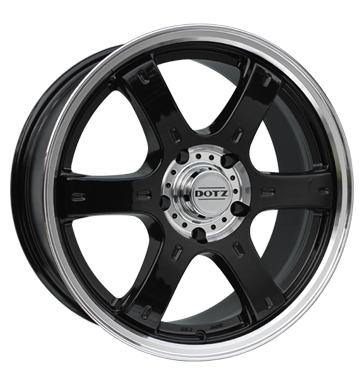 pneumatiky - 8x16 5x127 ET35 Dotz Crunch schwarz black polished Truck Winter od 17,5 