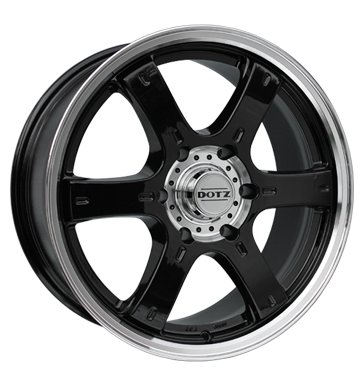pneumatiky - 8x17 6x139.7 ET35 Dotz Crunch schwarz black polished prejezdy Rfky / Alu MB-Italia Workshop vozk pneumatiky