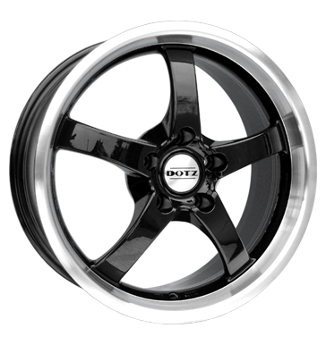 pneumatiky - 7.5x18 5x112 ET38 Dotz Daytona Dark schwarz schwarz Hornpoliert csti tela Rfky / Alu letn Motorsport pneu