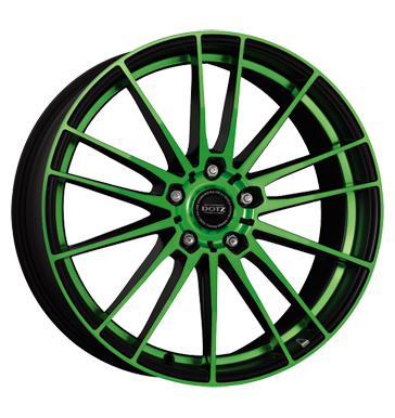 pneumatiky - 8x19 5x108 ET45 Dotz Fast Fifteen Green schwarz schwarz matt grün frontpoliert ABSENCE Rfky / Alu Stacker jerb Online Pce o automobil + drzba pneus
