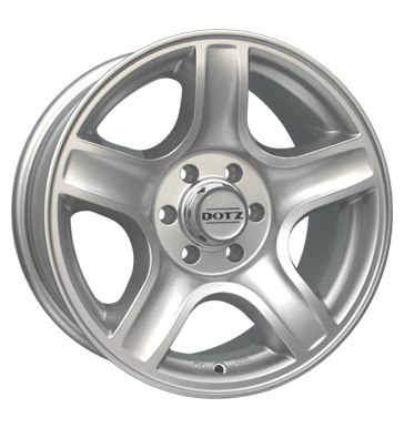 pneumatiky - 8x16 6x139.7 ET35 Dotz Hammada silber silber Parka Rfky / Alu AUDI Slevy pneus