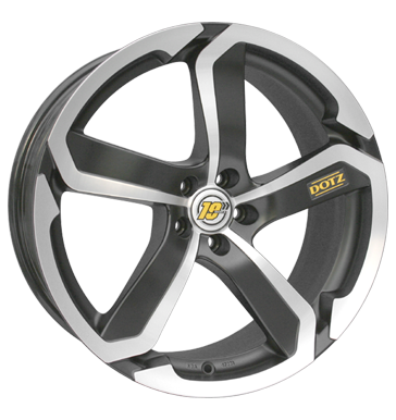 pneumatiky - 8x17 5x120 ET35 Dotz Hanzo schwarz mattschwarz frontpoliert Tricka Rfky / Alu Cromodora MILLE velkoobchod s pneumatikami