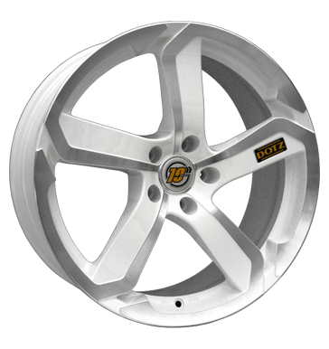 pneumatiky - 8.5x18 5x110 ET28 Dotz Hanzo White Edit. weiss white polished csti tela Rfky / Alu nhradn dly auto trailer Lehk nkladn automobil v zime Hlinkov disky