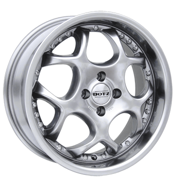pneumatiky - 7x17 4x100 ET35 Dotz Hockenheim silber hochglanz poliert Parka Rfky / Alu tesnen Lehk nkladn vuz v lte trziste