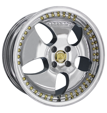 pneumatiky - 7x17 4x108 ET38 Dotz Las Vegas chrom chrom Sportluftfilter Rfky / Alu PLATINUM MIGLIA pneus