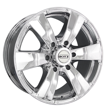 pneumatiky - 8x18 6x139.7 ET0 Dotz Luxor chrom chrom Offroad Zimn 17.5 