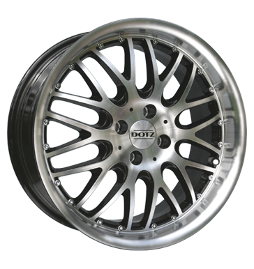 pneumatiky - 8x17 4x100 ET35 Dotz Mugello schwarz black polished ZENDER Rfky / Alu truck lto Rim luzka (nhradn dly) Prodejce pneumatk