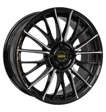 pneumatiky - 7x16 4x100 ET38 Dotz Rapier schwarz black polished PLATINUM Rfky / Alu VOLKSWAGEN motocykl velkoobchod s pneumatikami