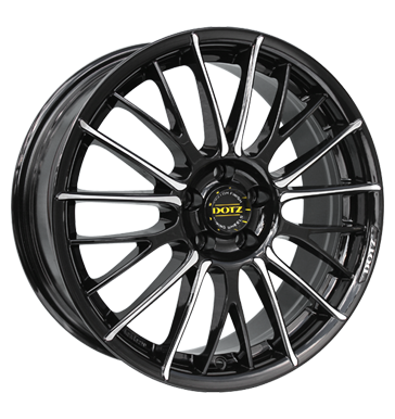 pneumatiky - 7x17 5x115 ET43 Dotz Rapier schwarz black polished KING Rfky / Alu projektzwo Sdrad velkoobchod s pneumatikami