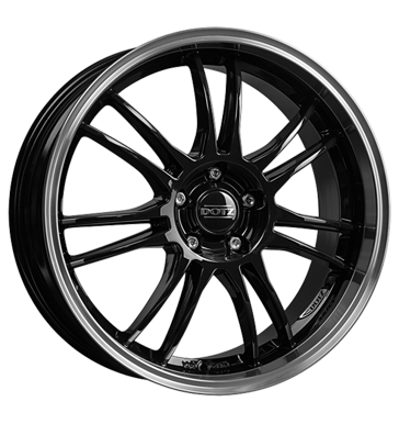 pneumatiky - 7x16 5x108 ET48 Dotz Shift schwarz black polished lip zimn Rfky / Alu Antera prslusenstv pneumatiky