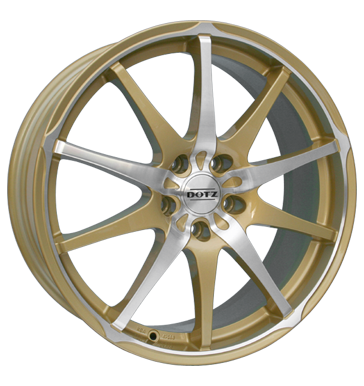 pneumatiky - 8x17 5x100 ET48 Dotz Shuriken Gold Edit. gold gold polished ADVANTI Rfky / Alu GMP Italia Hamann trhovisko