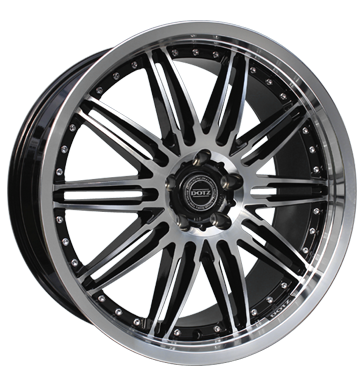 pneumatiky - 10x20 5x120 ET38 Dotz Territory schwarz black polished Motocyklov zvody Rfky / Alu Zesilovac Prslusenstv mastek Autodlna