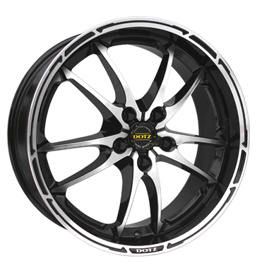 pneumatiky - 9.5x20 5x112 ET35 Dotz Tupac schwarz black polished Rdc nprava odpruzen Rfky / Alu nhradn dly auto trailer nemrznouc smes disky