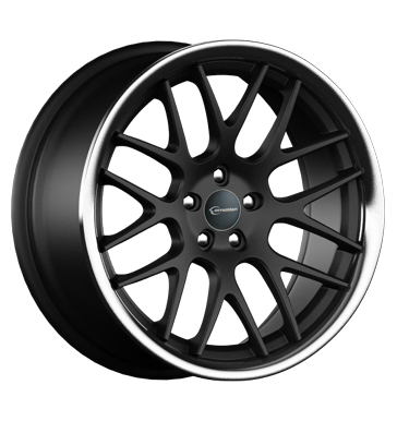 pneumatiky - 9.5x19 5x120 ET35 e-motion Concave schwarz mattschwarz mit Edelstahlbett hardtops Rfky / Alu Speciln dly pro auta motocykl pneumatiky