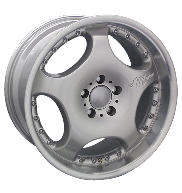 pneumatiky - 8.5x17 5x114.3 ET35 e-motion Opus Prestige silber silber Horn poliert UNION Rfky / Alu nhradn dly auto trailer ETA BETA disky