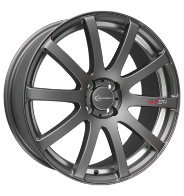 pneumatiky - 7x17 4x100 ET45 e-motion Strada grau / anthrazit gunmetal innenpol. Horn motocykl ventil Rfky / Alu Toora Barracuda Prodejce pneumatk