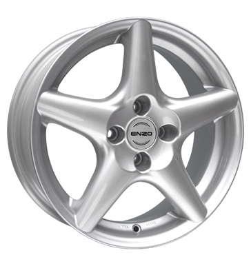 pneumatiky - 6.5x15 4x98 ET38 Enzo R silber silber pneumatika Rfky / Alu motocykl Hreby / Matice Autodlna